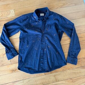 Pigal Slim Fit Navy Shirt